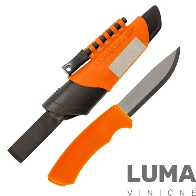 Nôž Mora Bushcraft Survival Orange