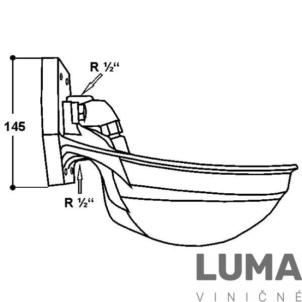 Napájacia misa s ventilom SUEVIA 12P PVC