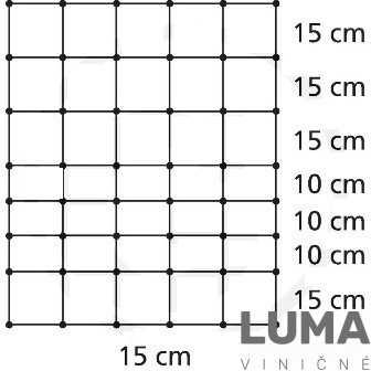 Ohradníková sieť 90cm/50m s dvojitým stupienkom PVC stlpik