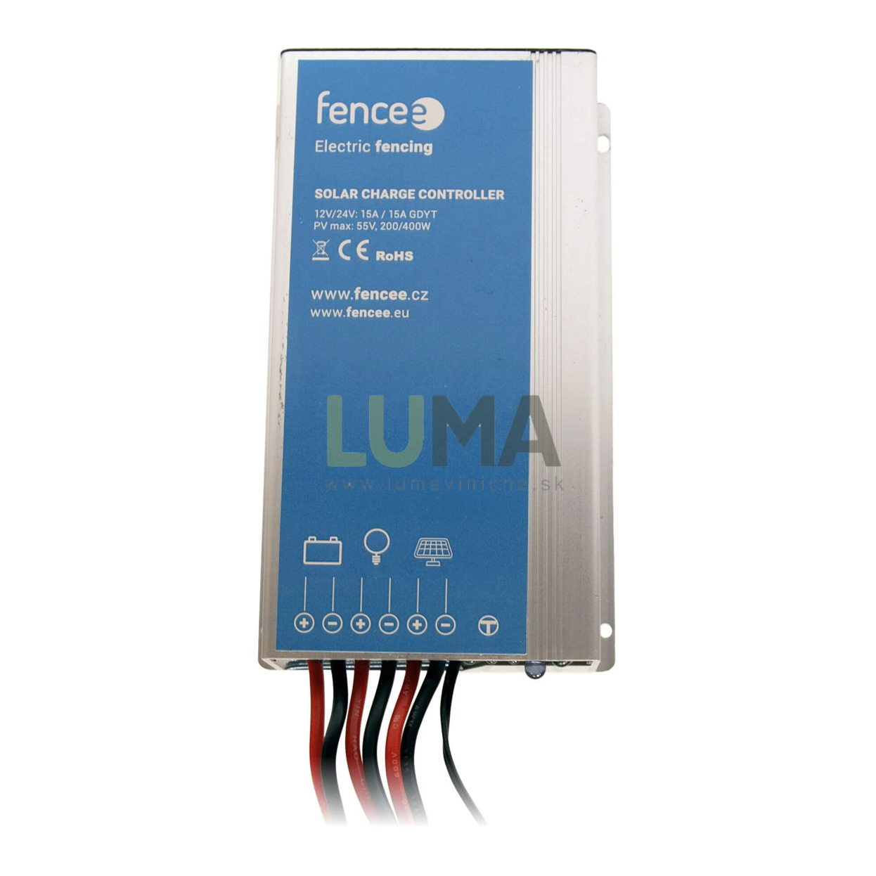 15 A regulátor pre batérie k solárnym panelom s výkonom 200 a 400 W